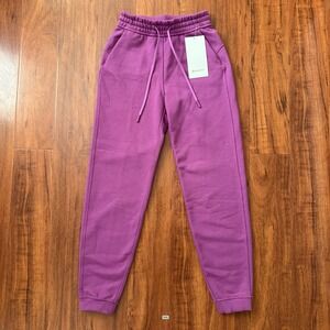 Lululemon Loungeful High Rise Jogger Vivid Plum Size 2 NWT Pockets Athleisure